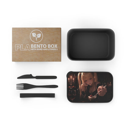 Misa Death Note Anime Gothic Girl Bento Box with Utensils