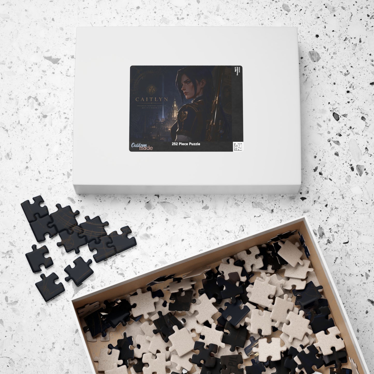 Caitlyn Arcane Steampunk Sniper Jigsaw Puzzle — 110/252/520-Piece Collectible