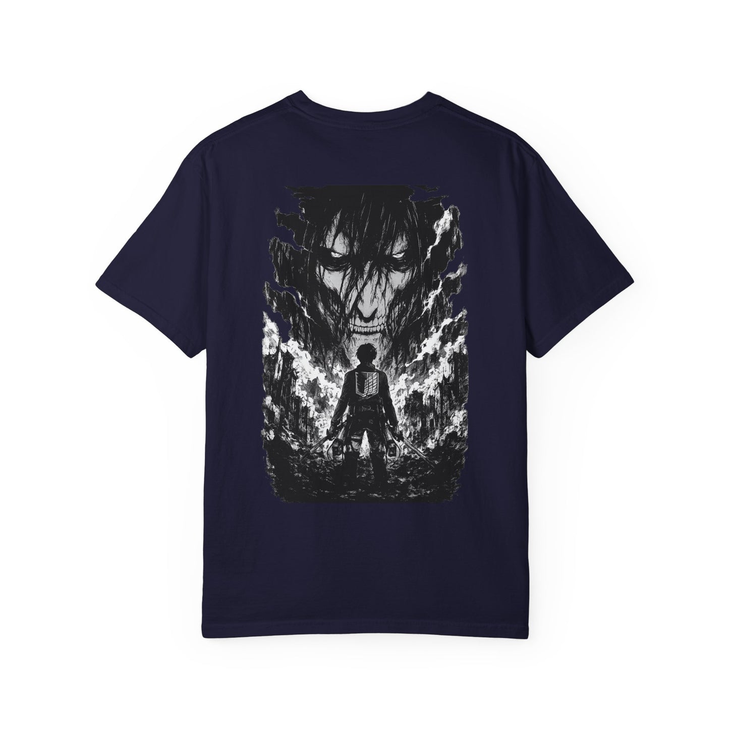 Attack on Titan Scout Regiment Tee — Eren vs Colossal Back Graphic T-Shirt