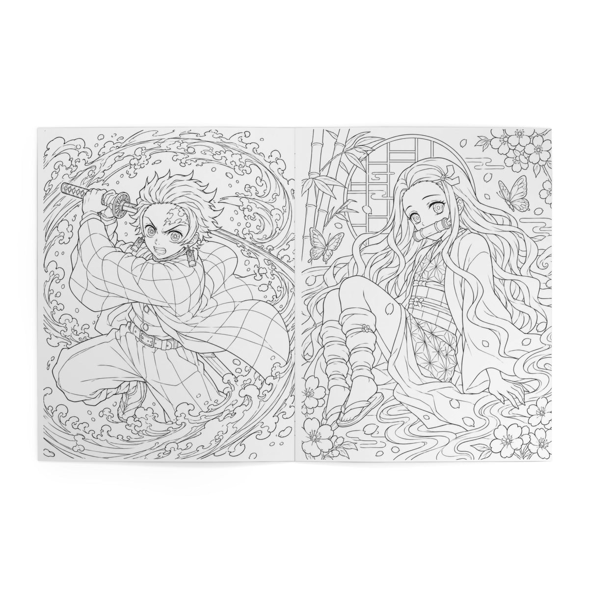 Demon Slayer Anime Coloring Book — Demon Slayer Heroes Illustrated Coloring Book