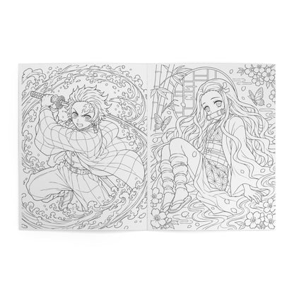 Demon Slayer Anime Coloring Book — Demon Slayer Heroes Illustrated Coloring Book