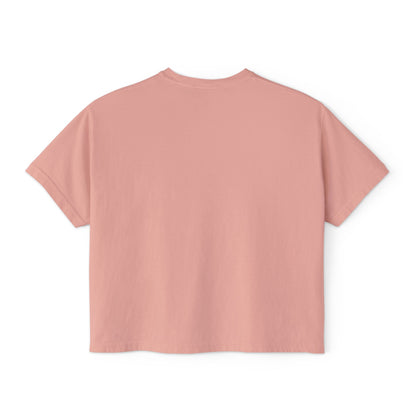 Anime Elf Portrait Boxy Tee — White Women’s Cropped Graphic Shirt