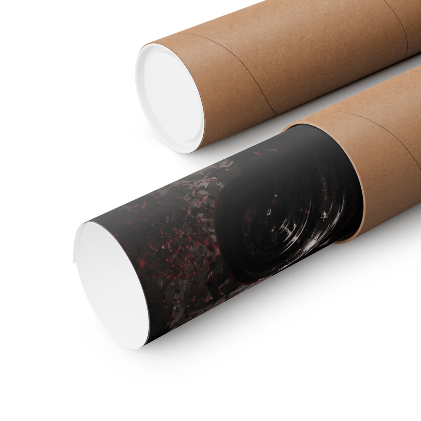 Matte Vertical Poster — Dark Anime Mob Boss Design with Japanese Text