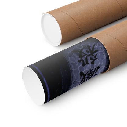 Demon Slayer Giyu Tomioka Matte Vertical Poster — Dark Anime Wall Art