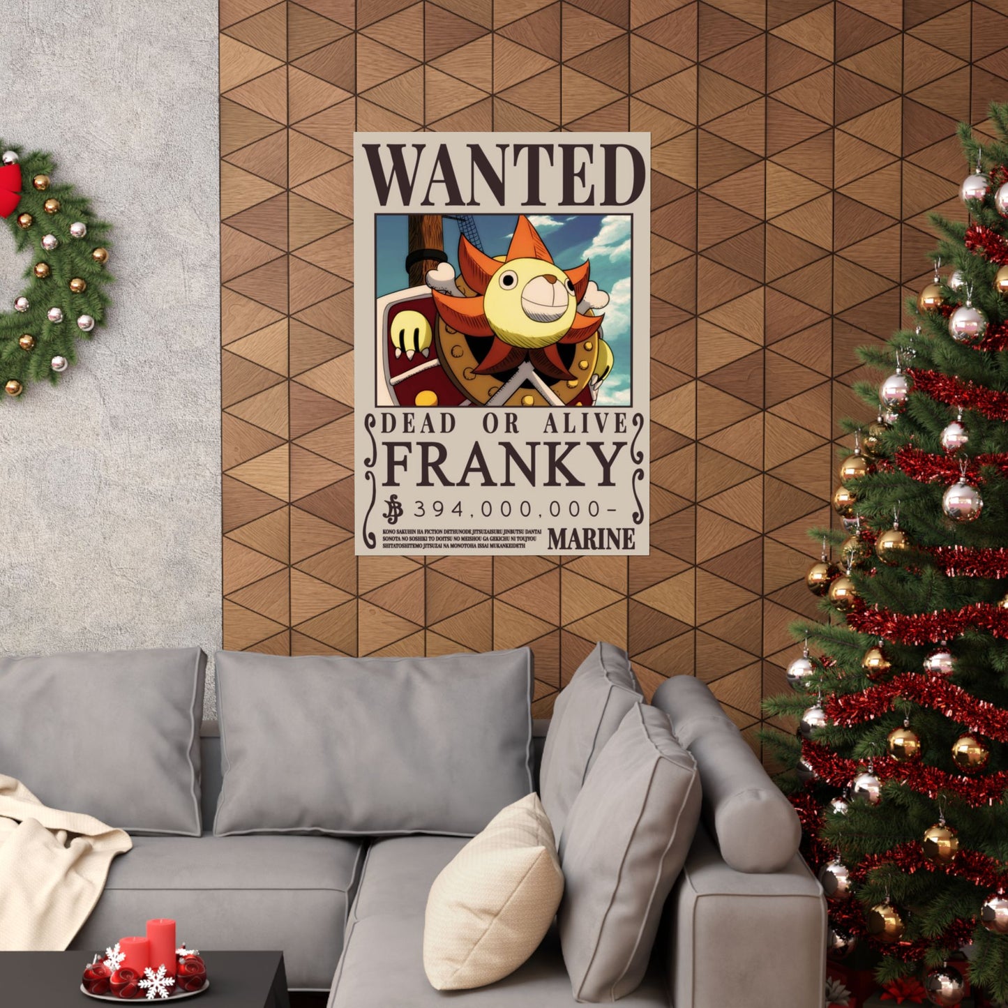 Wanted Poster Matte Vertical Poster — "Franky" Dead or Alive Vintage Anime Print