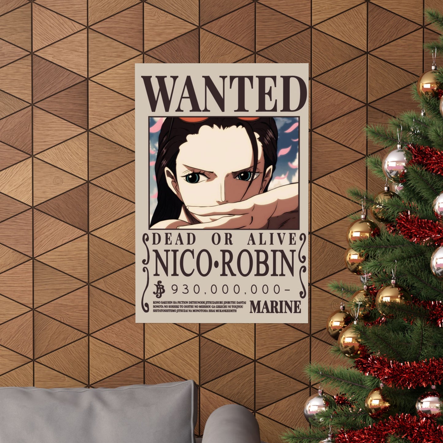 WANTED Nico Robin Poster — Anime Wanted Poster Matte Print