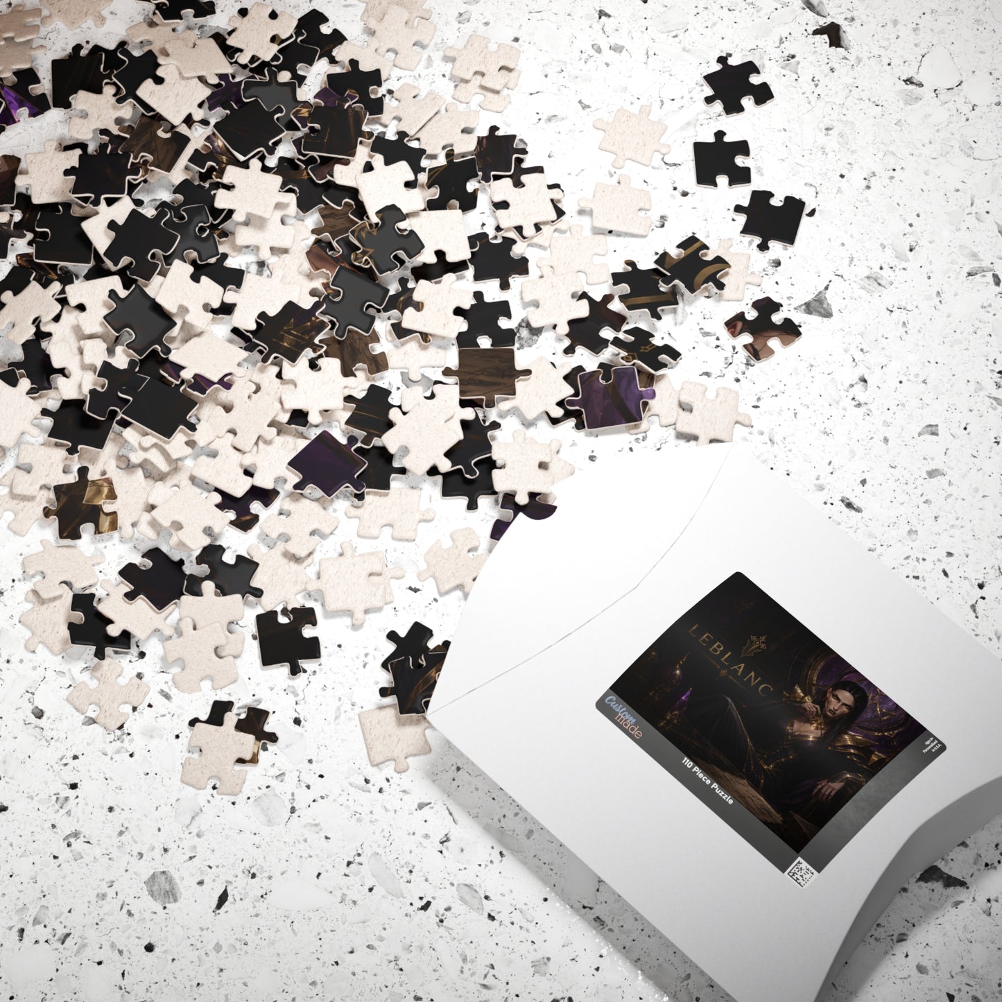 Leblanc Arcane Dark Sorceress Puzzle — Fantasy Portrait Jigsaw (110/252/520/1014 pcs)
