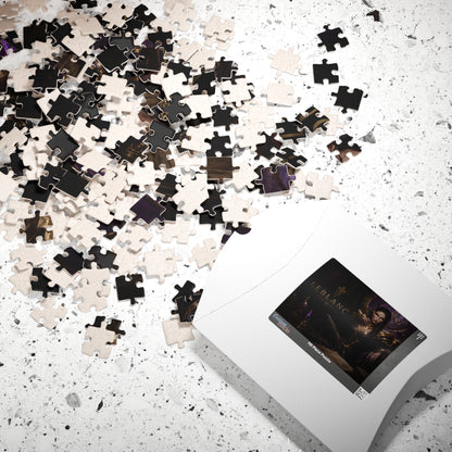 Leblanc Arcane Dark Sorceress Puzzle — Fantasy Portrait Jigsaw (110/252/520/1014 pcs)