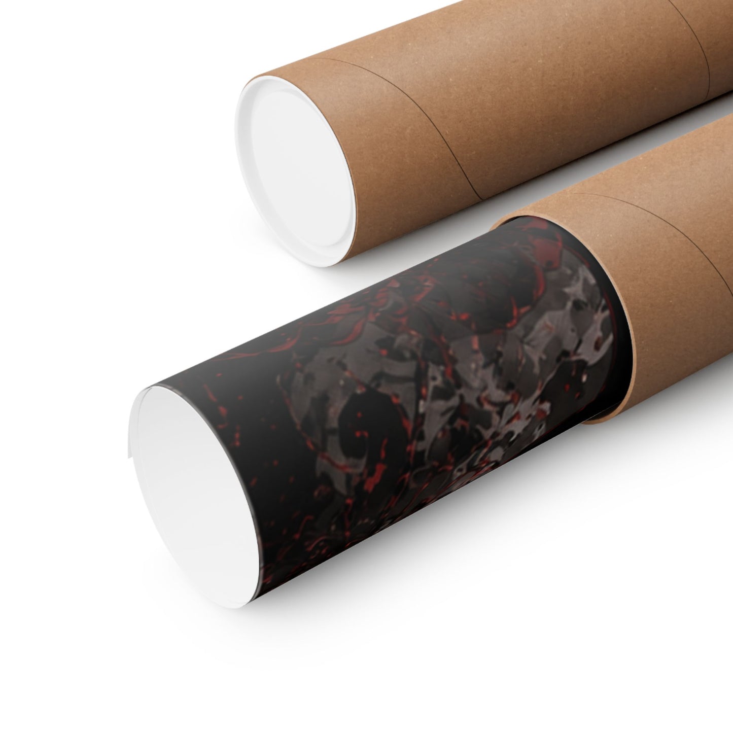 Matte Vertical Poster — Dark Anime Mob Boss Design with Japanese Text