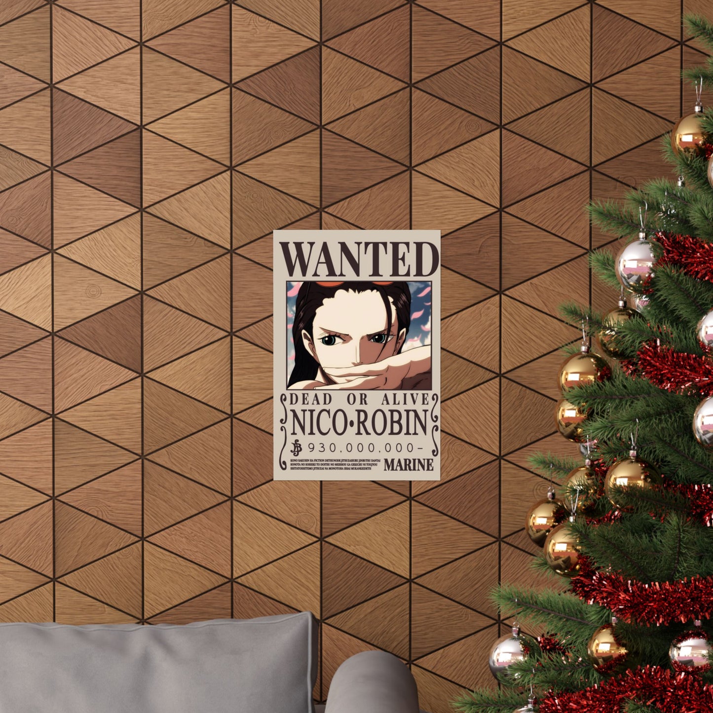 WANTED Nico Robin Poster — Anime Wanted Poster Matte Print