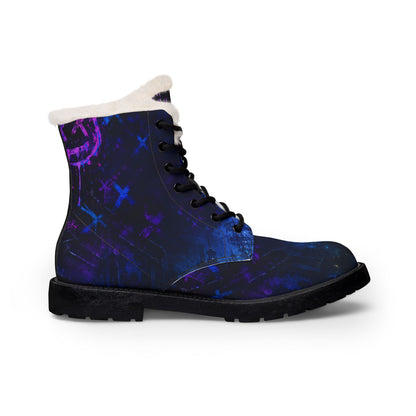 Arcane Sisters Jinx Vi Cosmic Warrior Fur-Lined Leather Boots