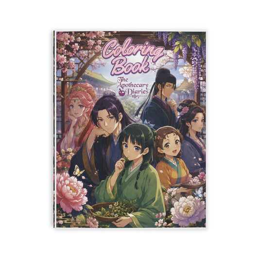 Coloring Book — The Apothecary & Diaries: Floral Anime Characters Coloring Book