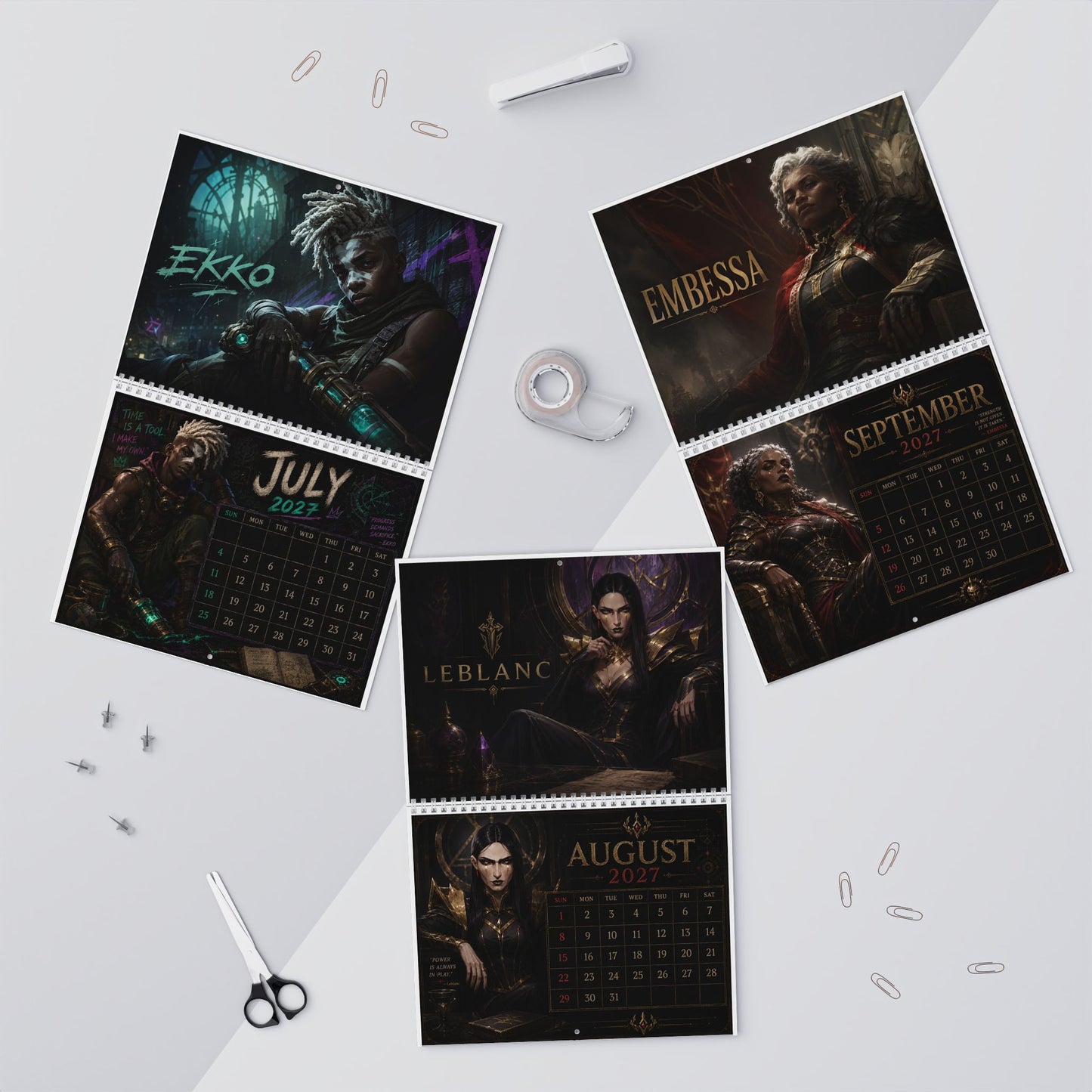 2027 Arcane Wall Calendar