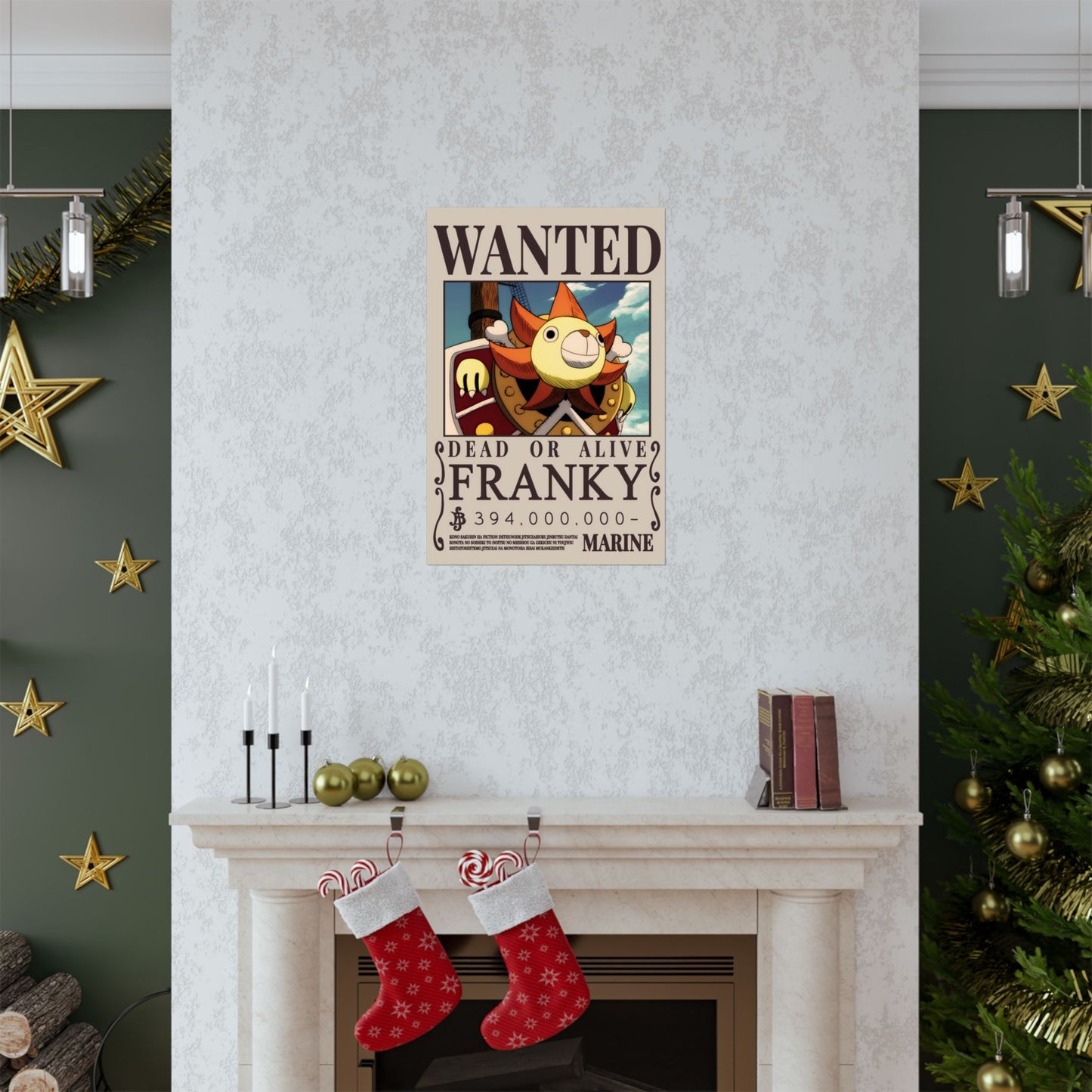 Wanted Poster Matte Vertical Poster — "Franky" Dead or Alive Vintage Anime Print