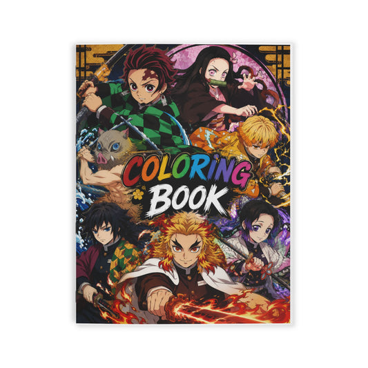 Demon Slayer Anime Coloring Book — Demon Slayer Heroes Illustrated Coloring Book