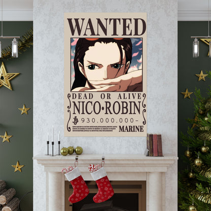WANTED Nico Robin Poster — Anime Wanted Poster Matte Print