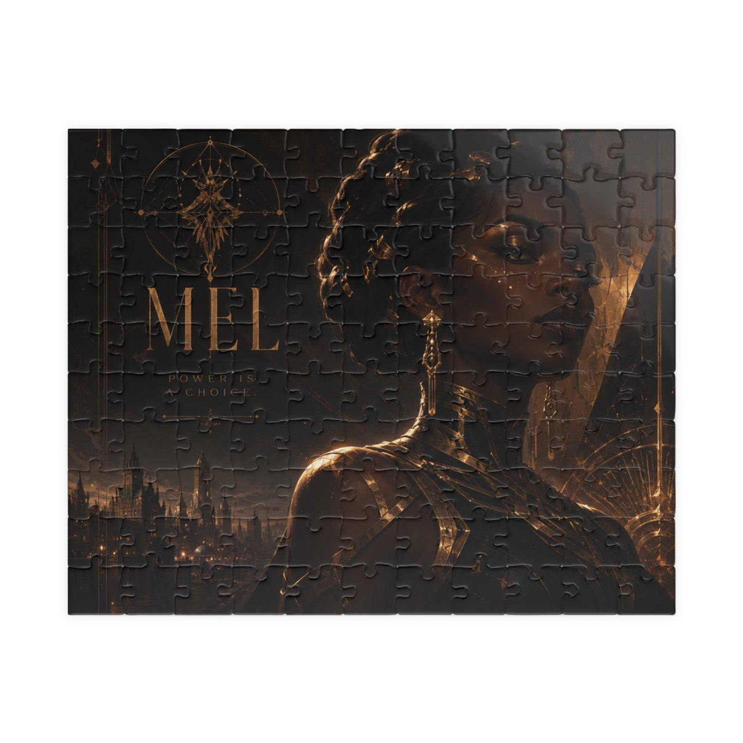 Mel Arcane Mystic Noir Portrait Puzzle — Dark Fantasy 110/252/520/1014-Piece Jigsaw