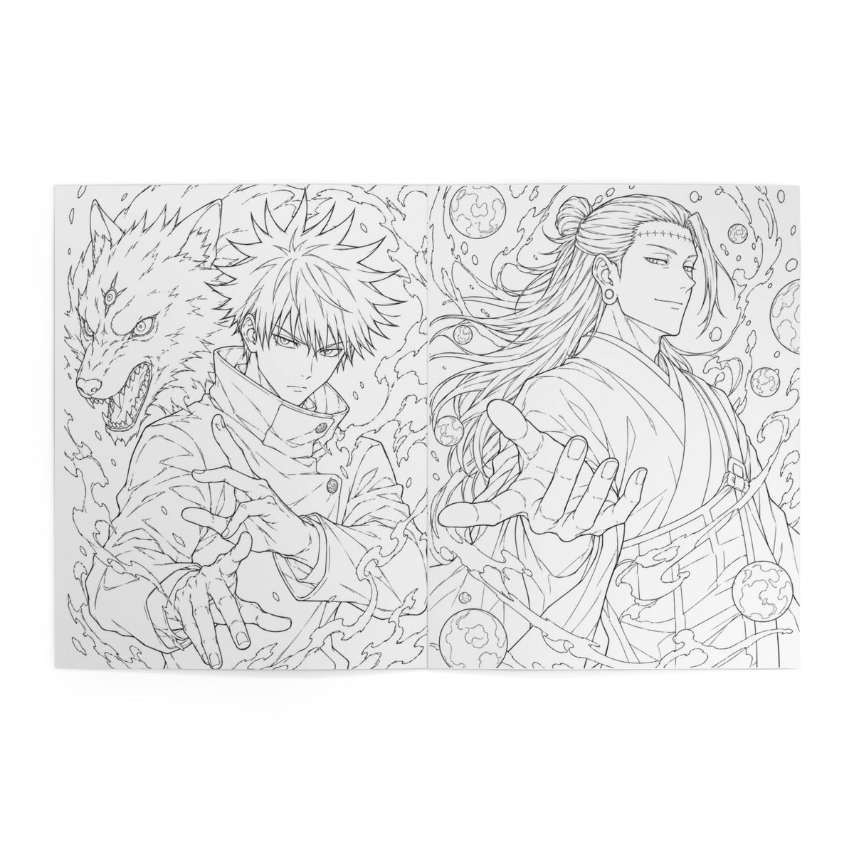 JJK Anime Coloring Book — Jujutsu Kaisen Characters Art Book