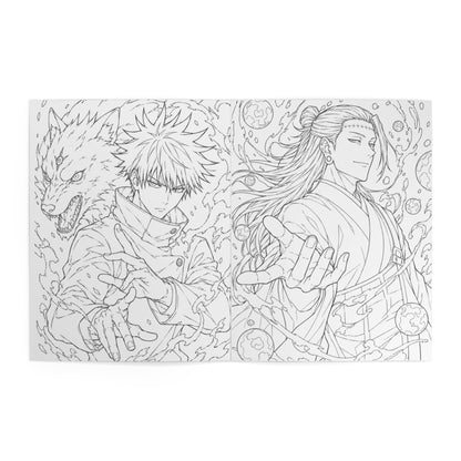JJK Anime Coloring Book — Jujutsu Kaisen Characters Art Book