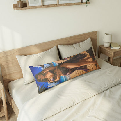 Robin One Piece Beach Pin-Up Body Pillow Cover — Sexy Bikini Sunset Print