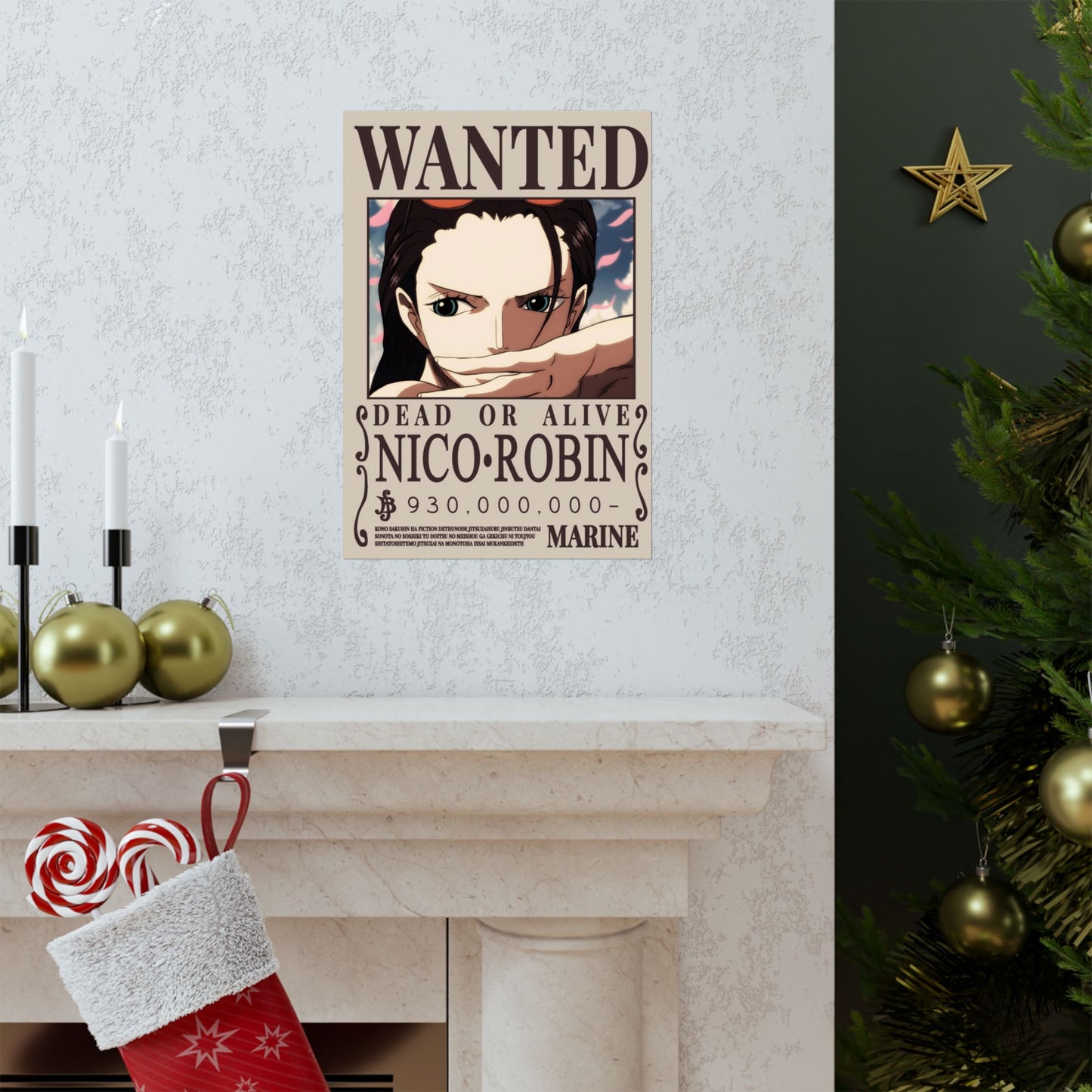 WANTED Nico Robin Poster — Anime Wanted Poster Matte Print