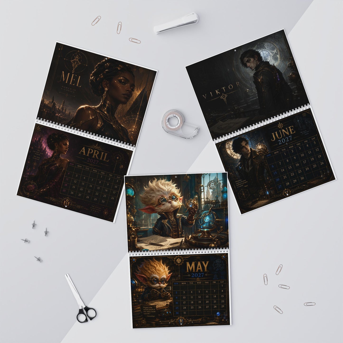 2027 Arcane Wall Calendar