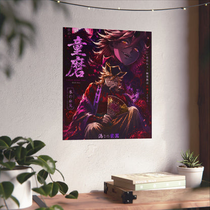 Anime Villain Poster — Matte Vertical Demon King Art Print