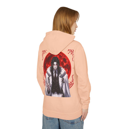 Vampire Prince Hoodie — Gothic Red Moon Graphic Pullover