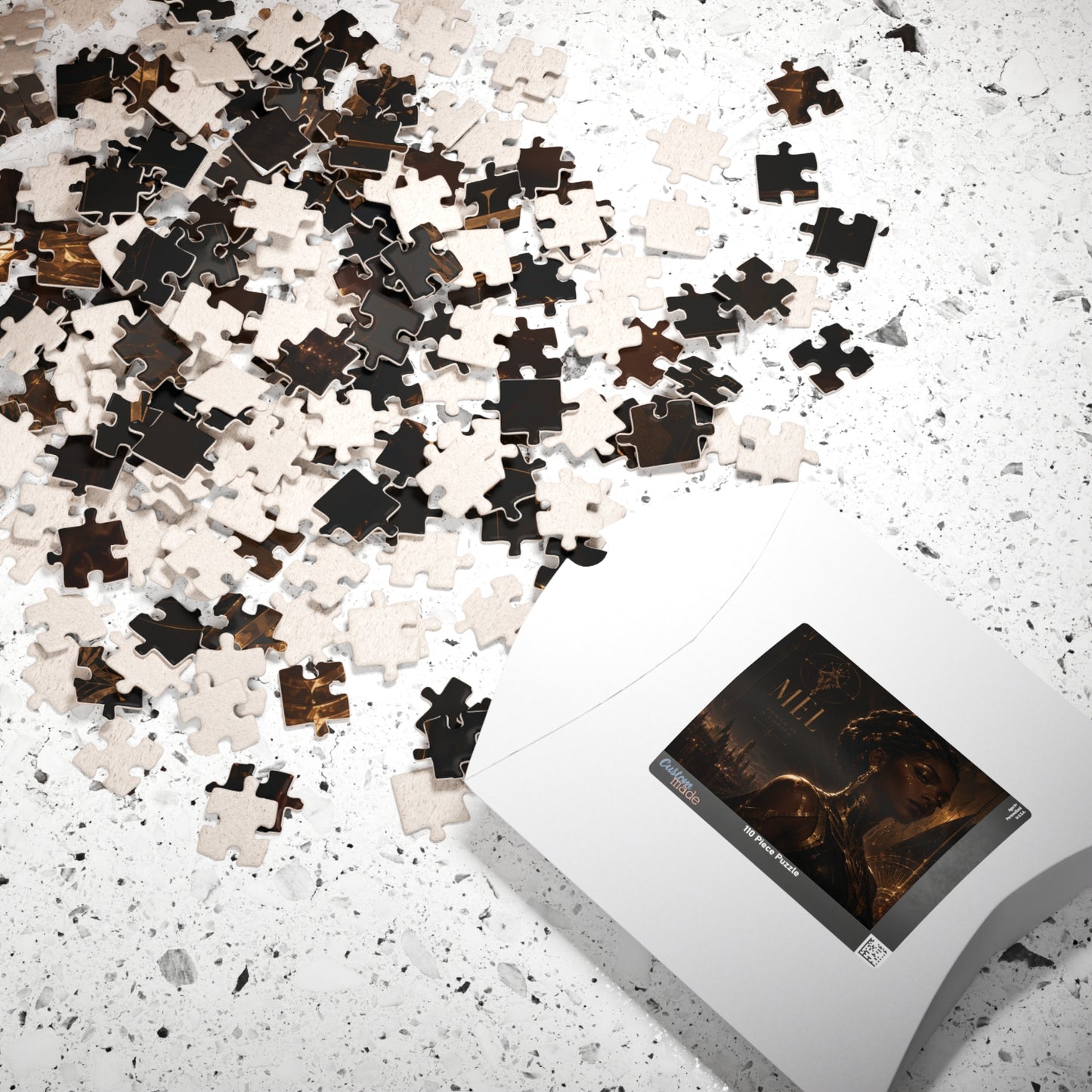 Mel Arcane Mystic Noir Portrait Puzzle — Dark Fantasy 110/252/520/1014-Piece Jigsaw
