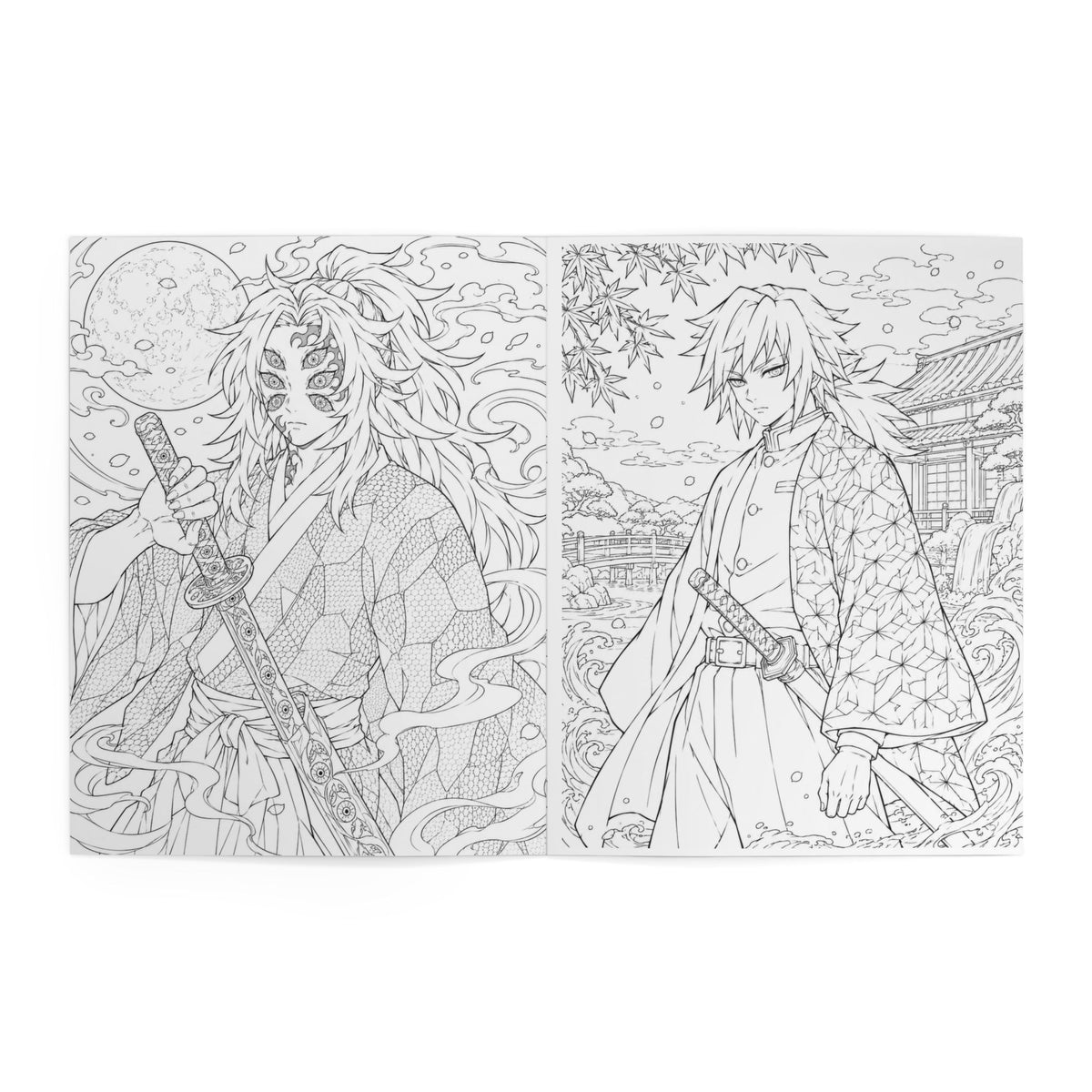 Demon Slayer Anime Coloring Book — Demon Slayer Heroes Illustrated Coloring Book