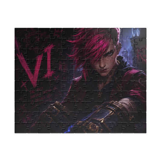 Vi Arcane Dark Cyberpunk Character Jigsaw Puzzle — 110/252/520-Piece