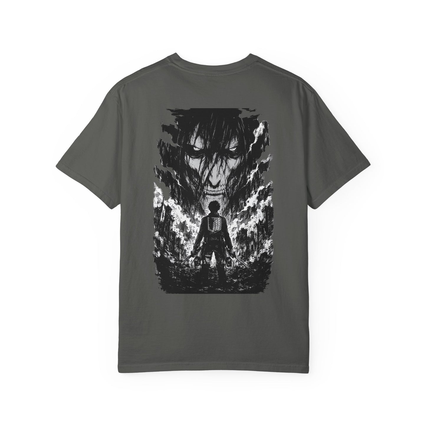 Attack on Titan Scout Regiment Tee — Eren vs Colossal Back Graphic T-Shirt