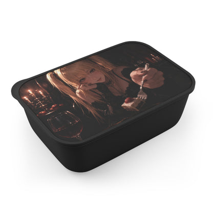 Misa Death Note Anime Gothic Girl Bento Box with Utensils