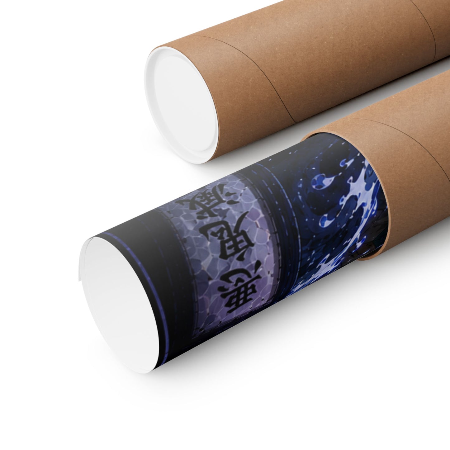 Demon Slayer Giyu Tomioka Matte Vertical Poster — Dark Anime Wall Art