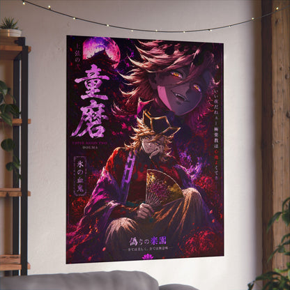 Anime Villain Poster — Matte Vertical Demon King Art Print