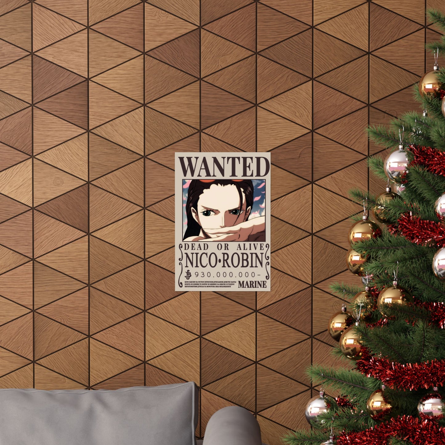 WANTED Nico Robin Poster — Anime Wanted Poster Matte Print