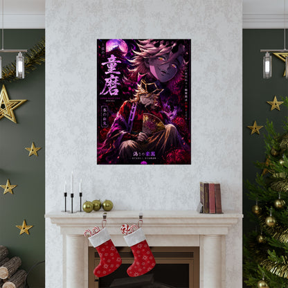 Anime Villain Poster — Matte Vertical Demon King Art Print