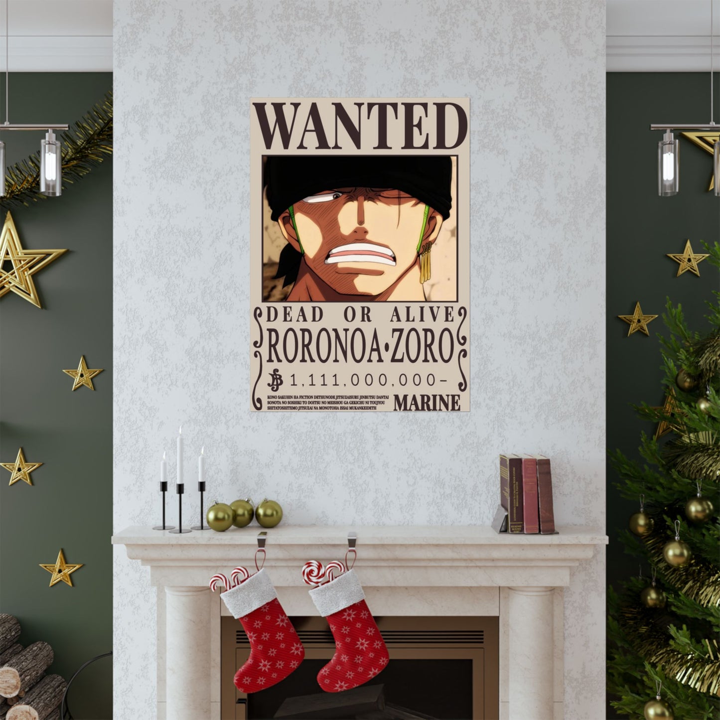 Wanted Poster Poster — Roronoa Zoro "Dead or Alive" Matte Vertical Print