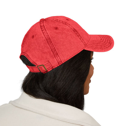 Vintage Embroidered Cap — Retro Lip Patch & "Sukuna" Text