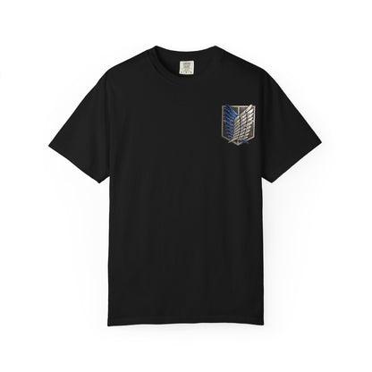 Scout Regiment T-Shirt — Wings of Freedom Military Emblem Tee