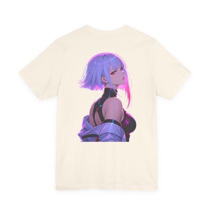 Anime Cyberpunk Girl T-Shirt — Neon Futuristic Art Tee