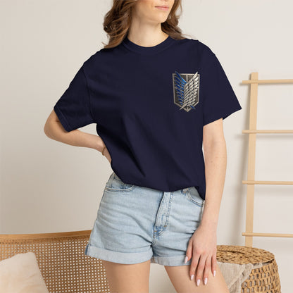 Attack on Titan Scout Regiment Tee — Eren vs Colossal Back Graphic T-Shirt