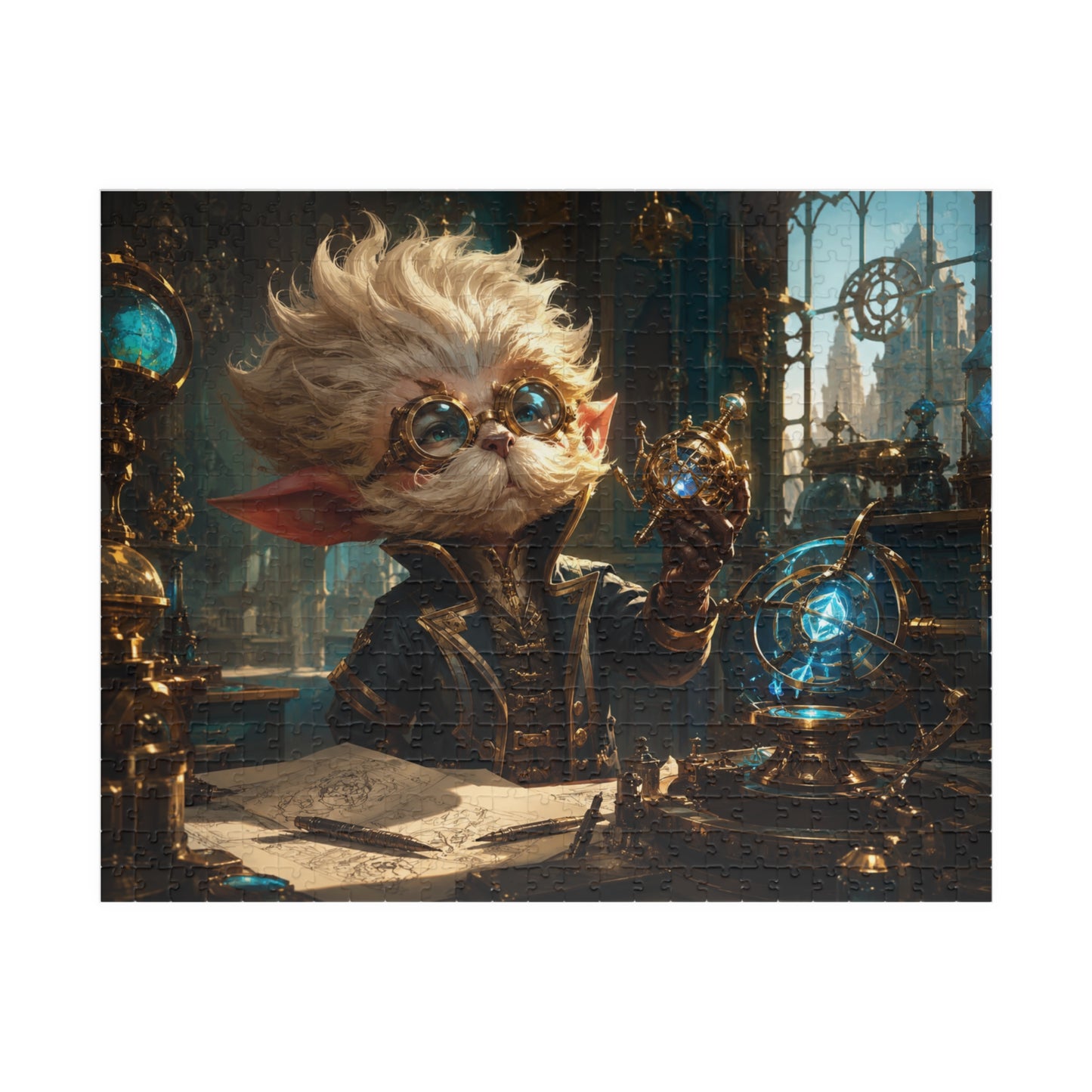 Heimerdinger Arcane Steampunk Gnome Inventor Jigsaw Puzzle – Fantasy 110/252/520-Piece