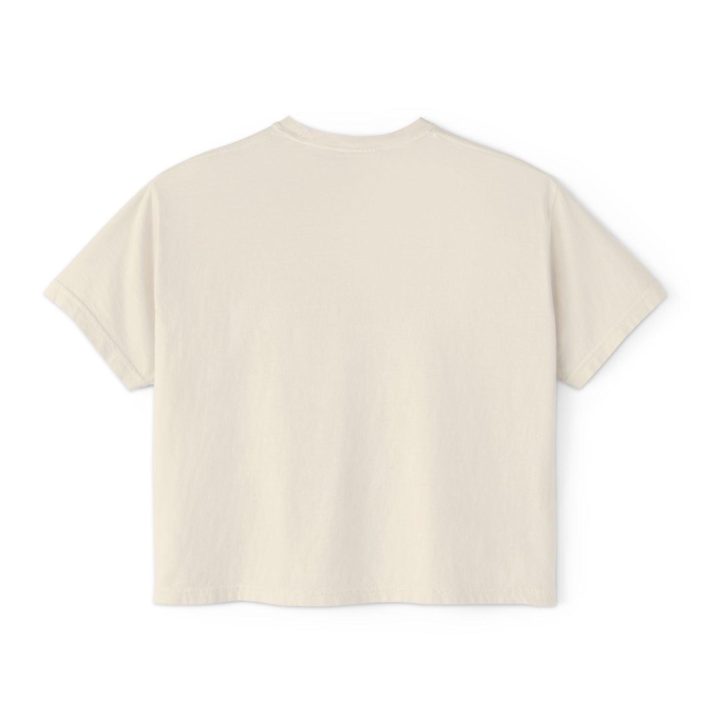 Anime Elf Portrait Boxy Tee — White Women’s Cropped Graphic Shirt