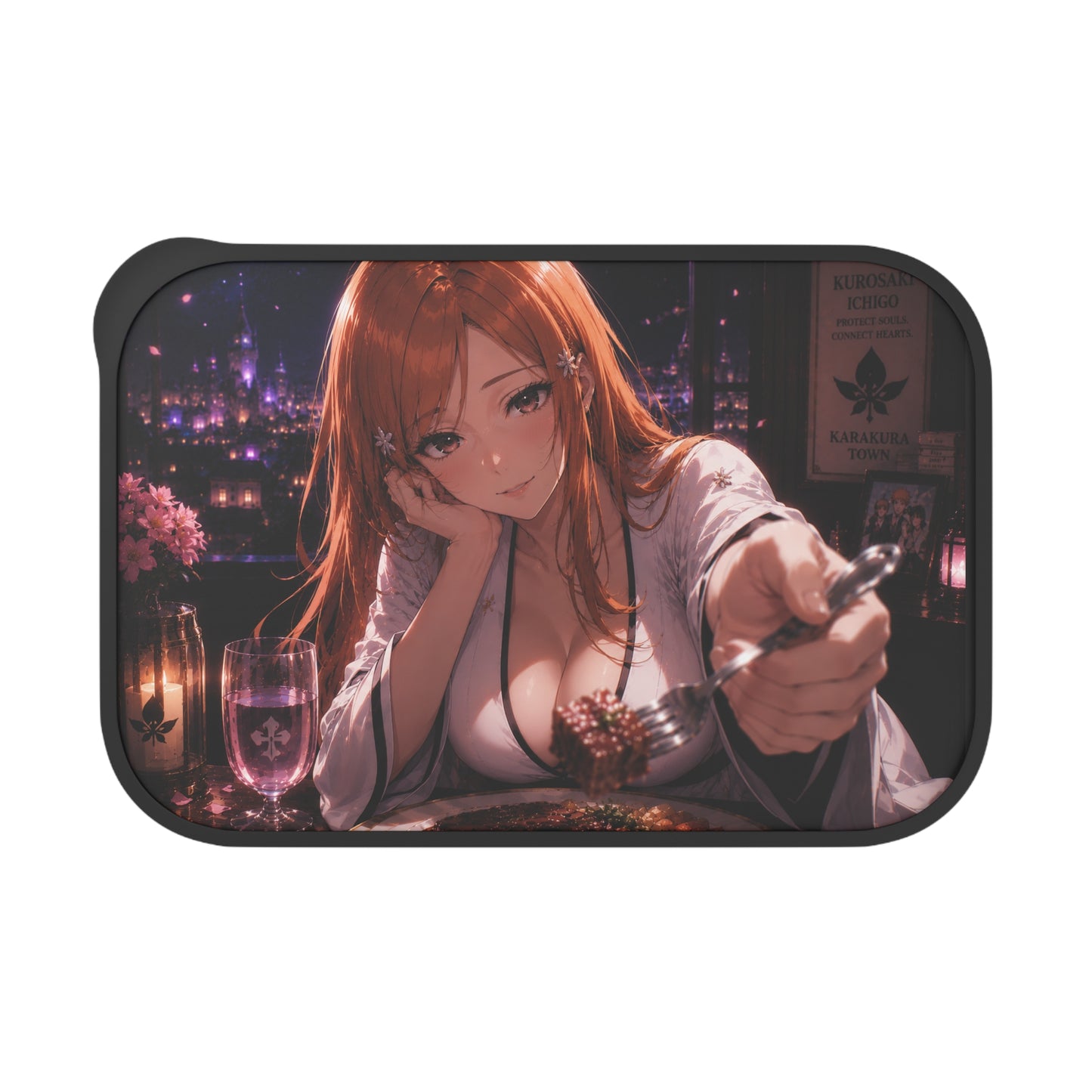 Orehime Bleach Anime Date Night Bento Box with Utensils