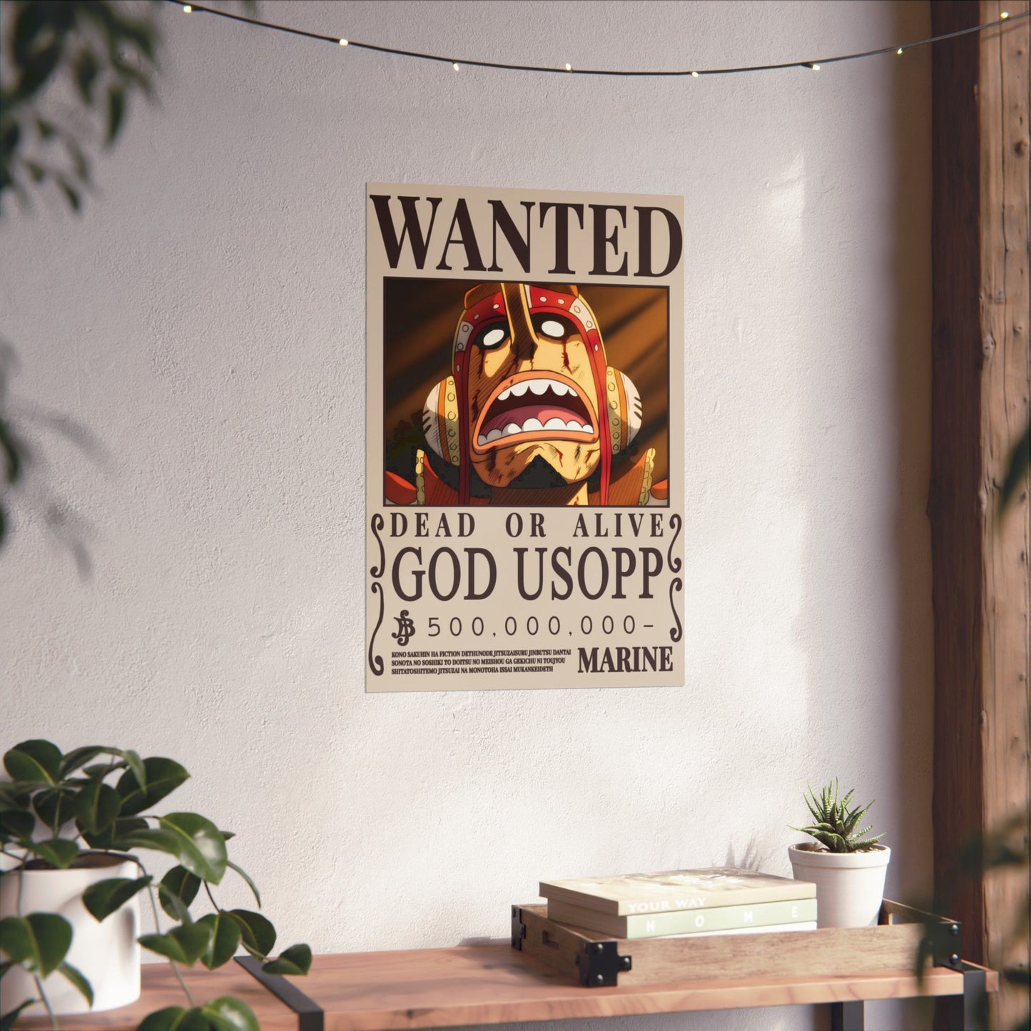 Wanted "God Usopp" Matte Poster — One Piece Wanted Poster Wall Art