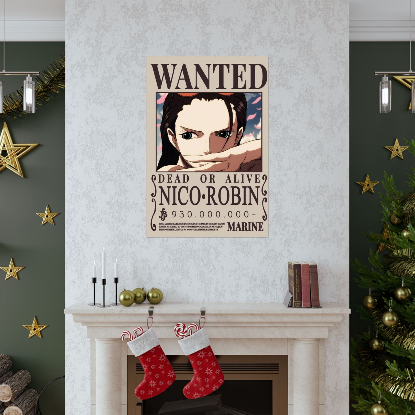 WANTED Nico Robin Poster — Anime Wanted Poster Matte Print