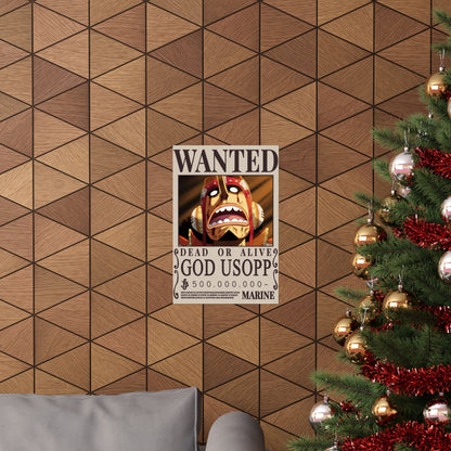 Wanted "God Usopp" Matte Poster — One Piece Wanted Poster Wall Art