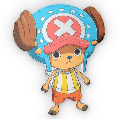 Tony Tony Chopper One Piece Anime Chibi Character Shaped Pillow — Cute Anime Plush Throw