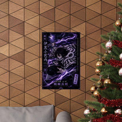 Matte Poster — Dark Anime Snake Spirit Design (Vertical)
